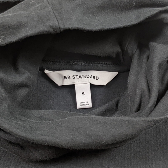BR Standard Banana Republic Hoodie Sweatshirt Black Pullover Women's Sz Small - Picture 7 of 16